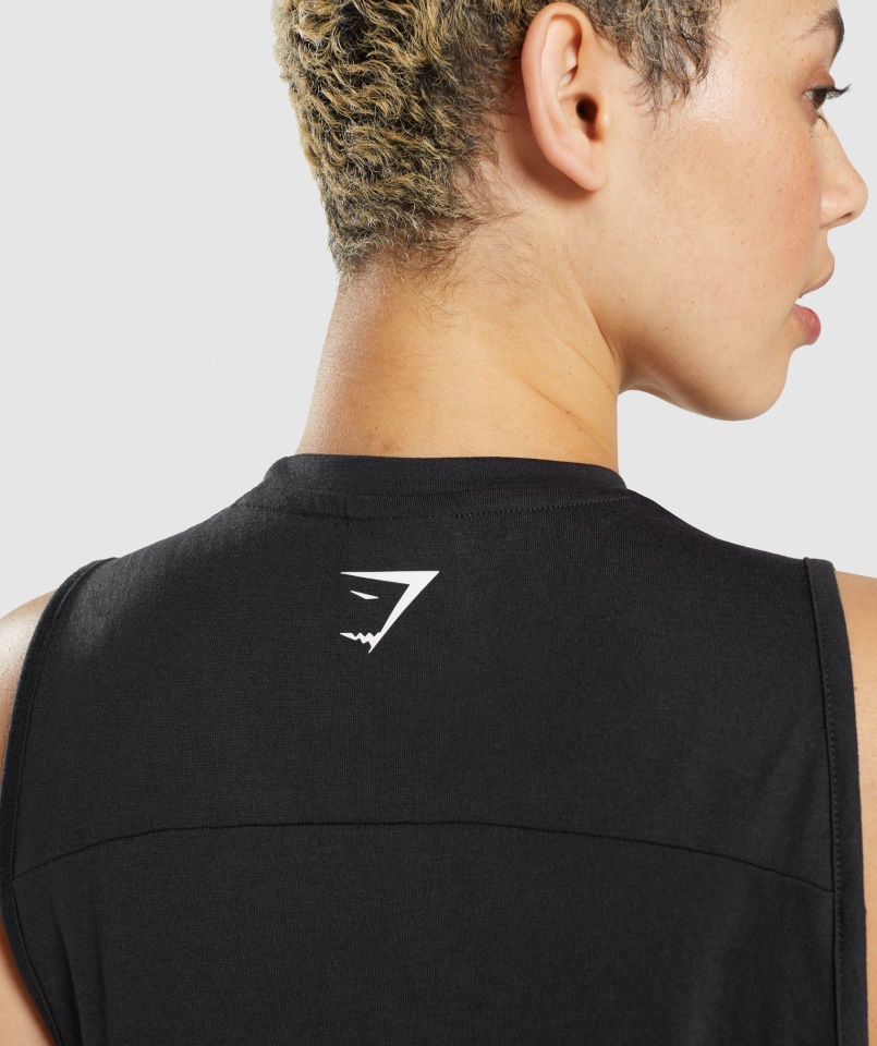 Gymshark Black It All You Drop Kar Tank