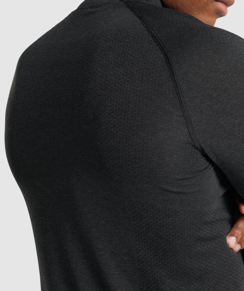 Gymshark Fekete Márga Vital Light 1-4 Cipzár