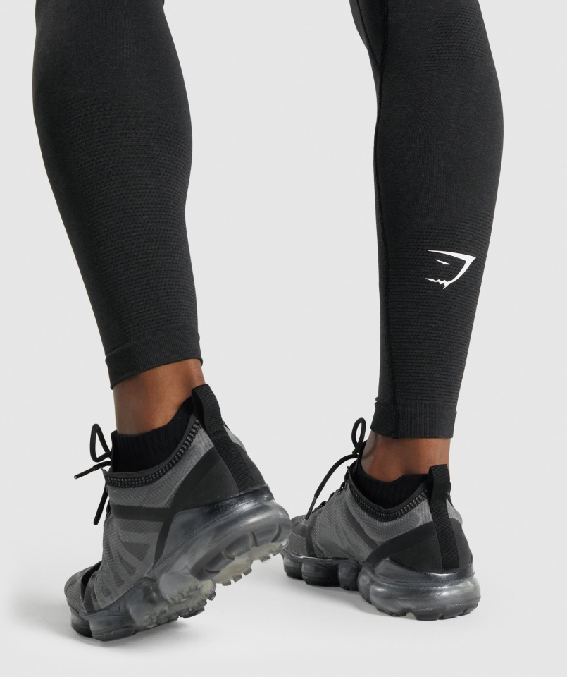 Gymshark Fekete Márga Vital Varrat Nélküli Leggings