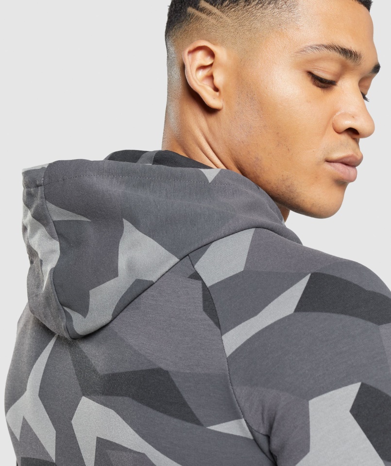 Gymshark Fekete Mintás Kritikus Pulcsi