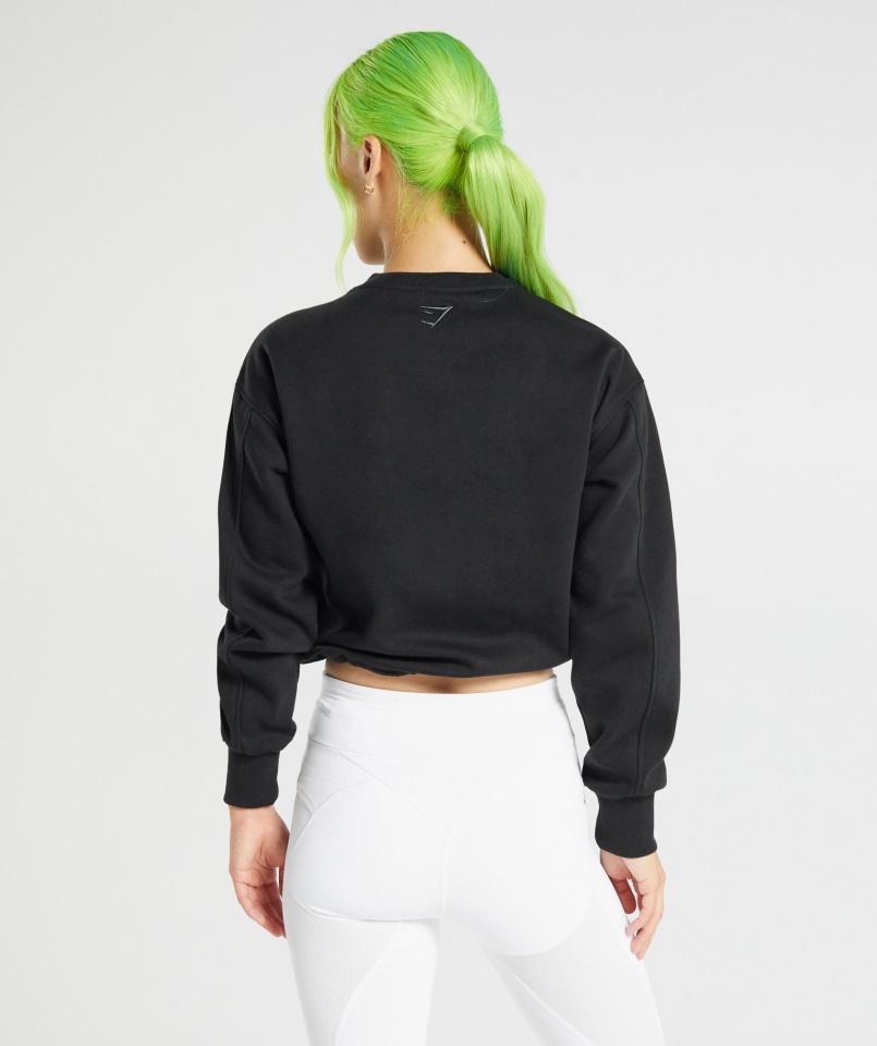 Gymshark Fekete Pulóver