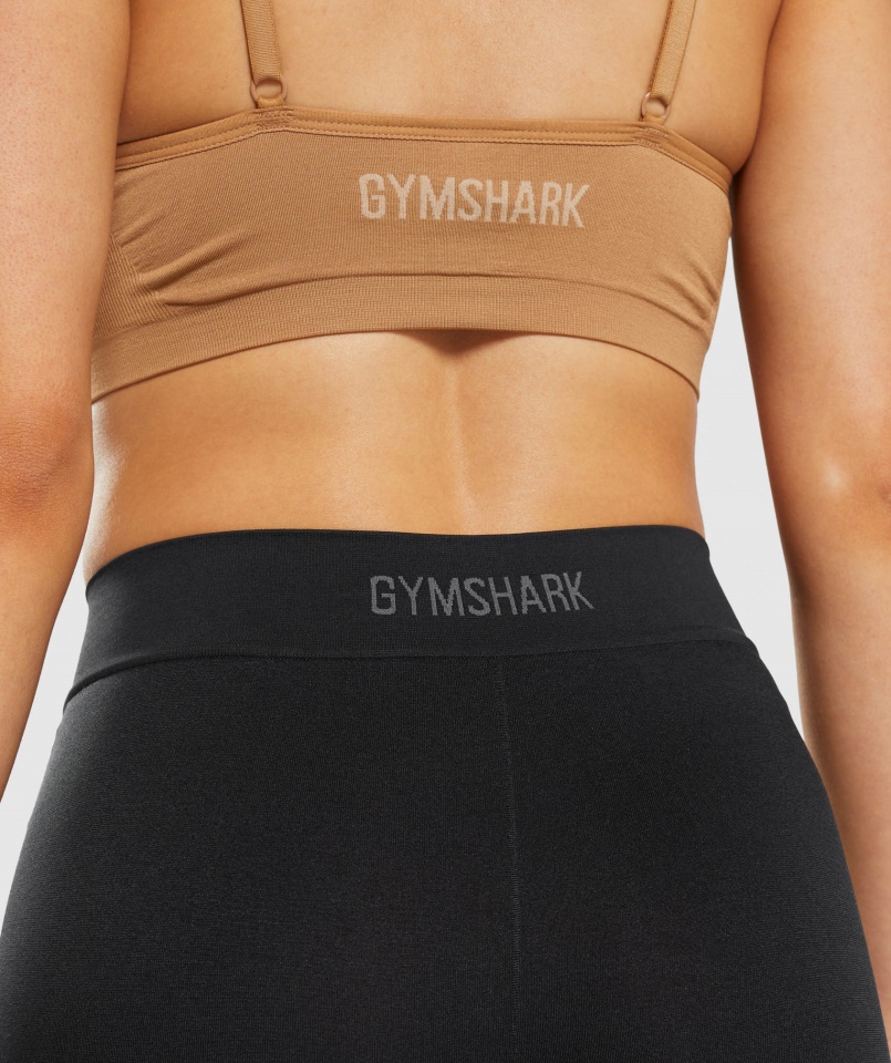 Gymshark Fekete Varrat Nélküli Boxerek