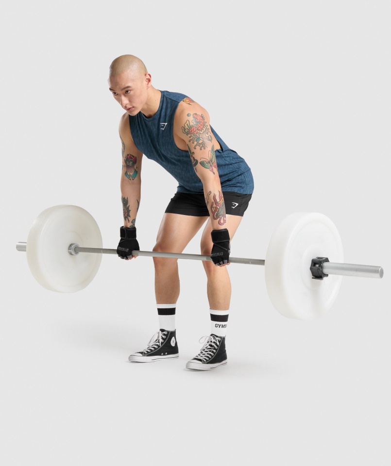 Gymshark Fekete Wrap Emelőkesztyű