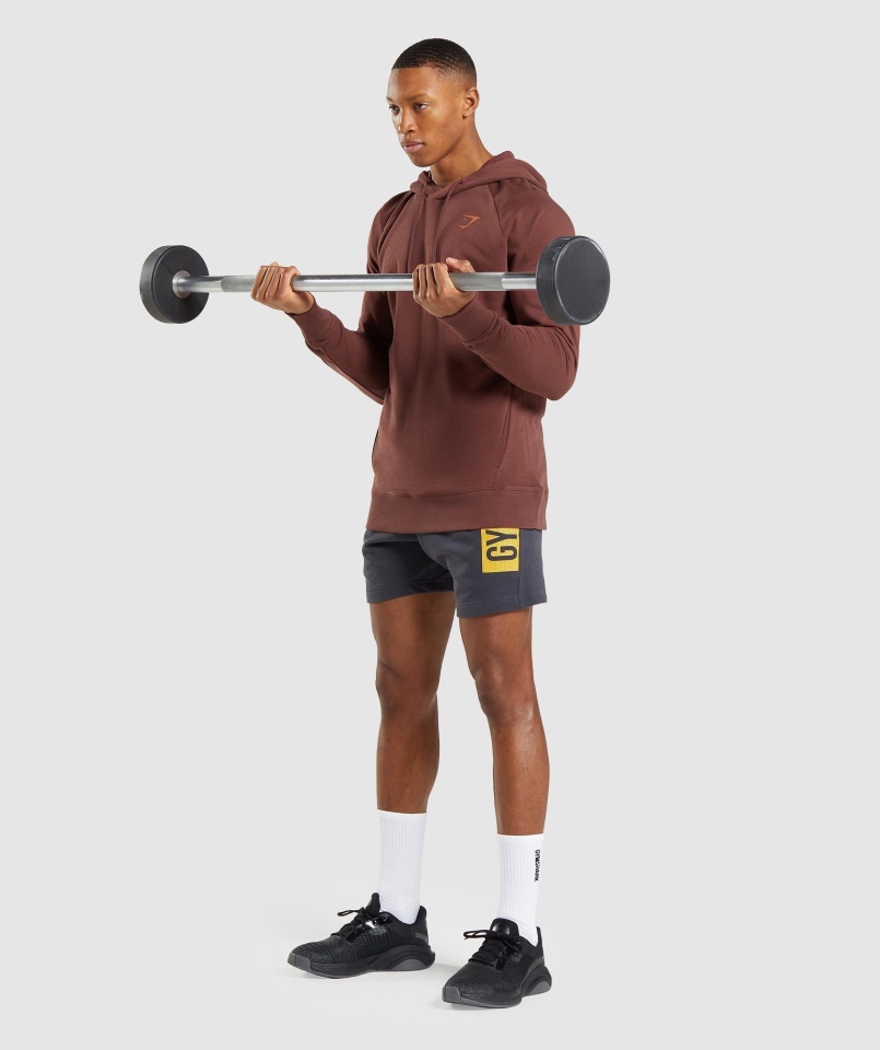 Gymshark Bold Kapucnis Cseresznyebarna