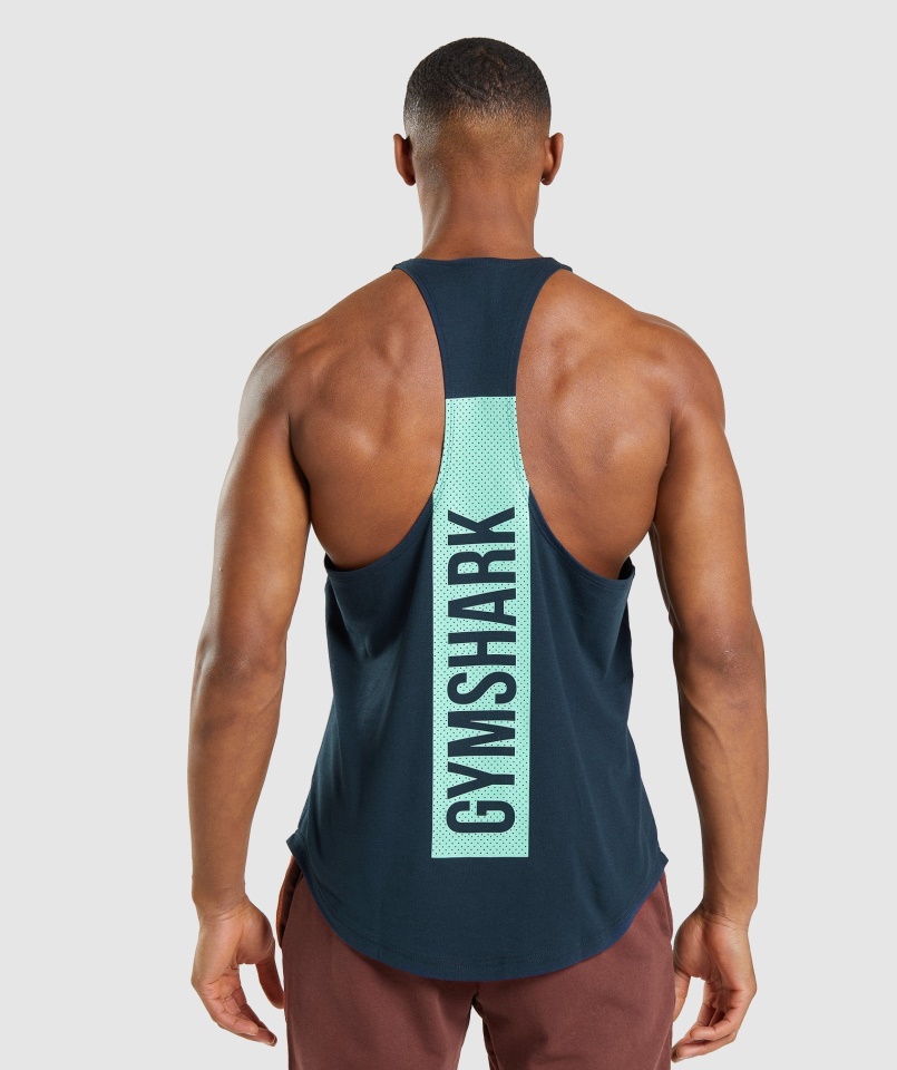 Gymshark Bold Stringer Navy