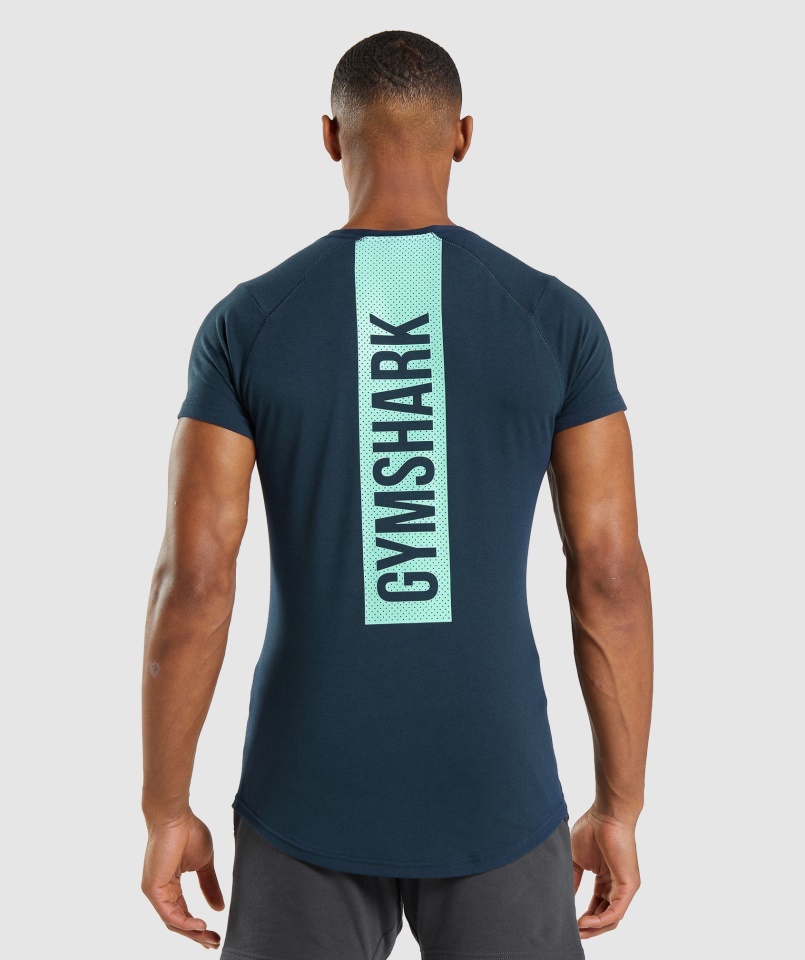 Gymshark Merész Póló, Sötétkék