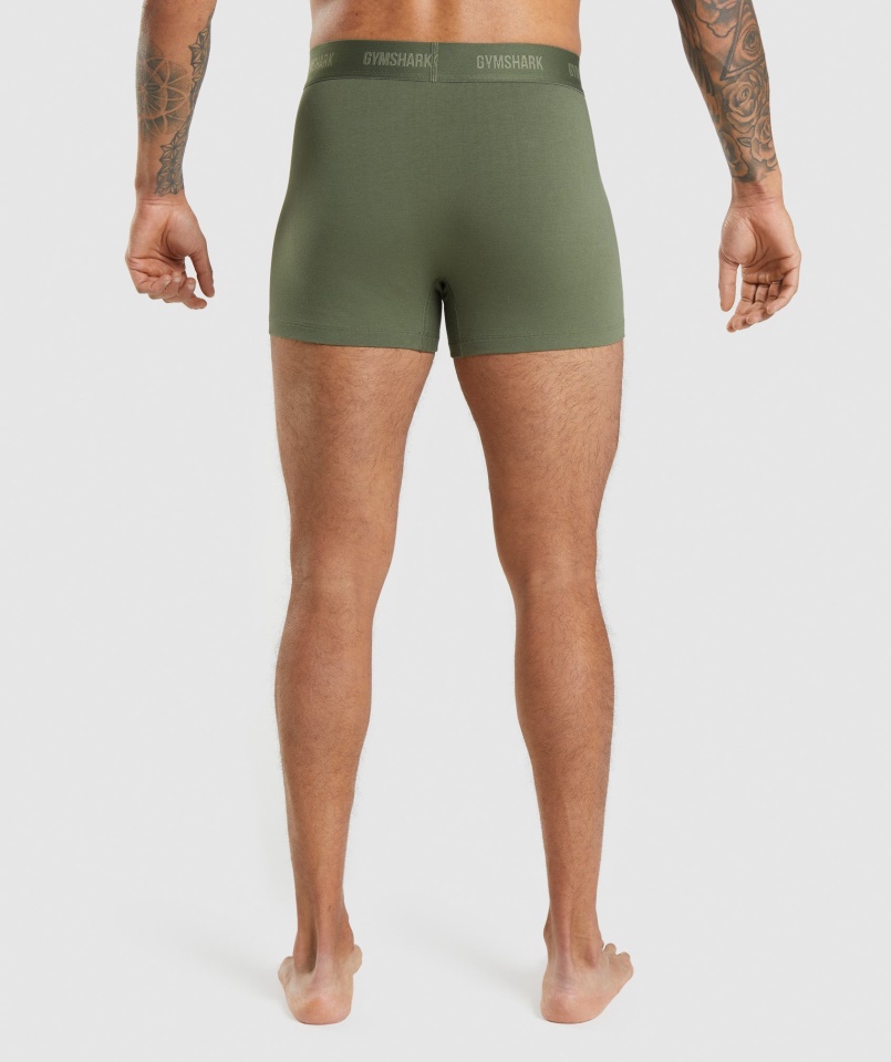 Gymshark Boxers 2pk Core Olive-navy