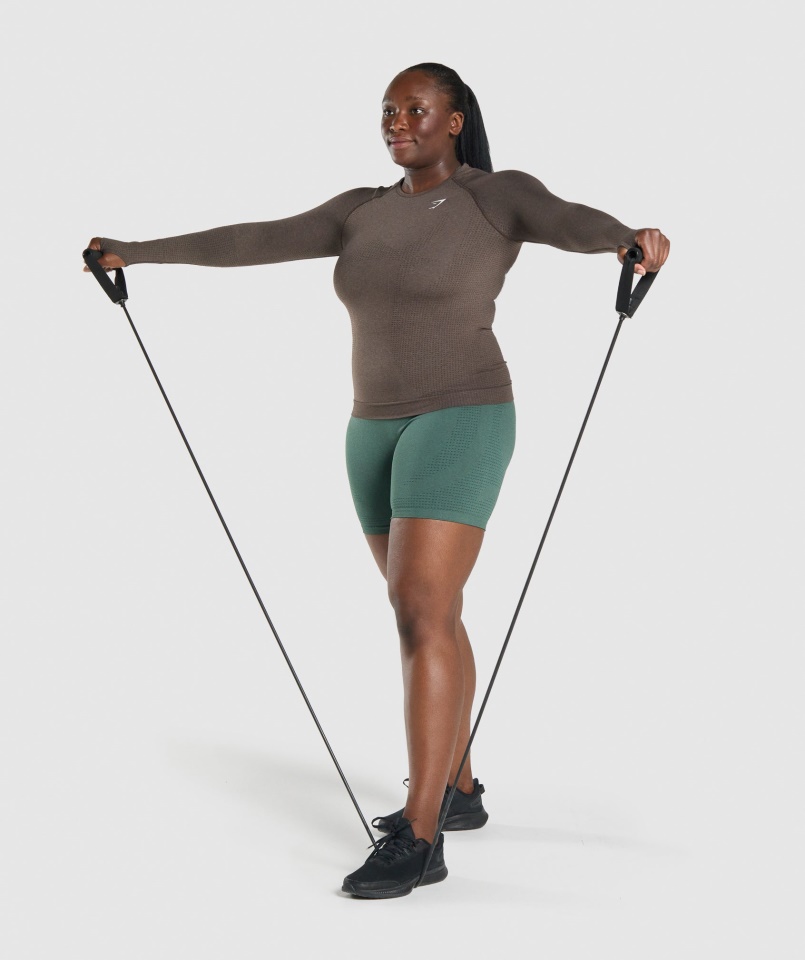 Gymshark Barna Márga Vital Varrás Nélküli 2.0 Hosszú Ujjú Felső