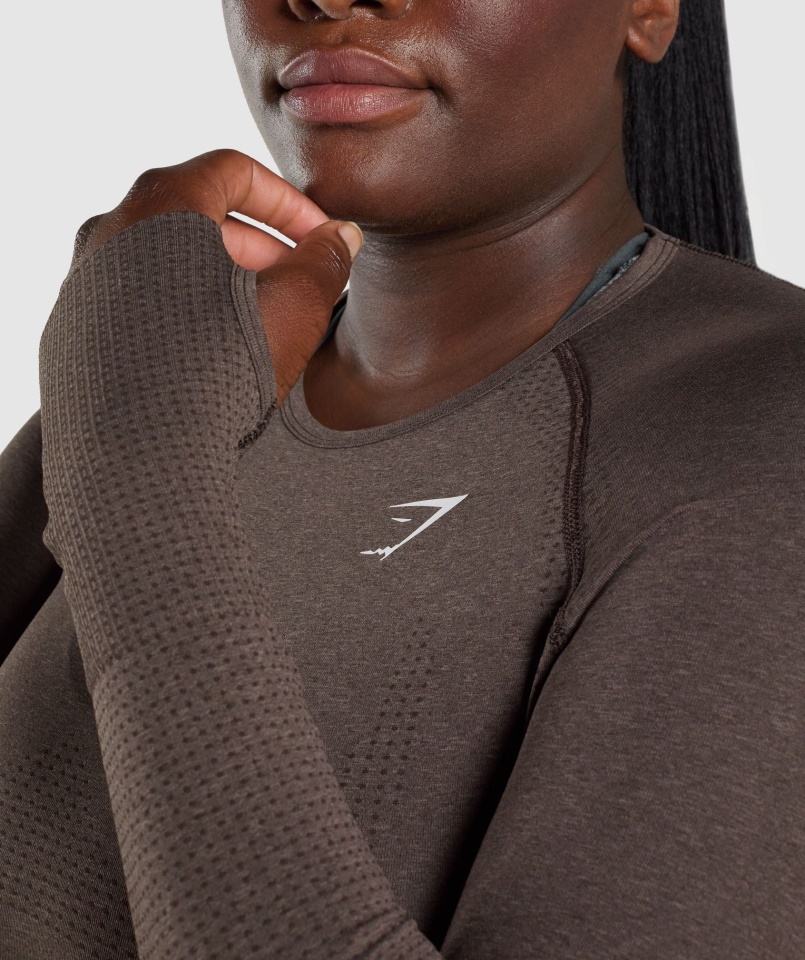 Gymshark Barna Márga Vital Varrás Nélküli 2.0 Hosszú Ujjú Felső