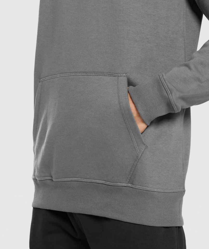 Gymshark Faszén Központi Kapucnis Pulcsi