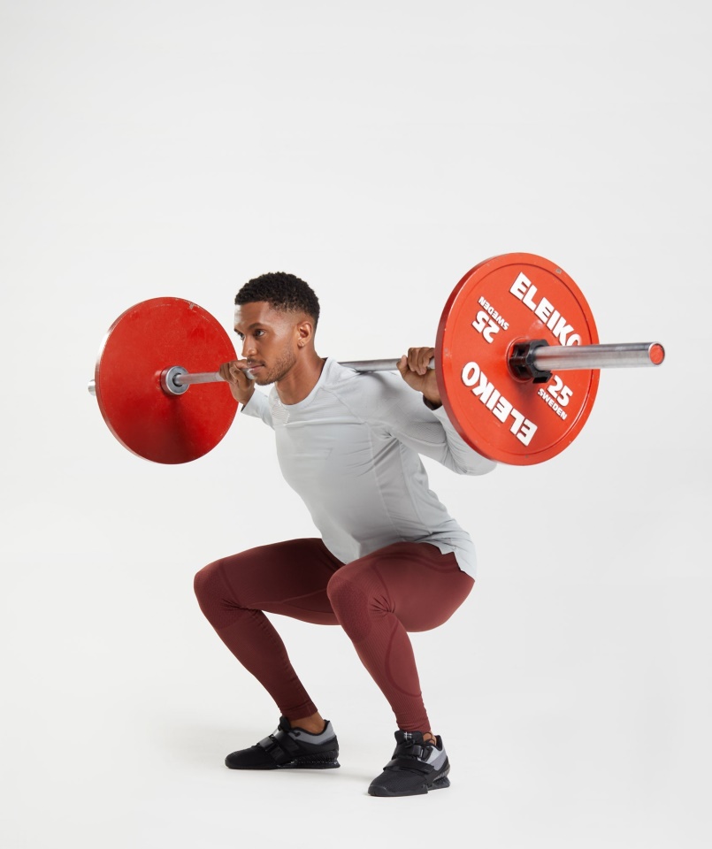 Gymshark Cseresznye Barna-sportos Gesztenyebarna 315 Varrás Nélküli Harisnya