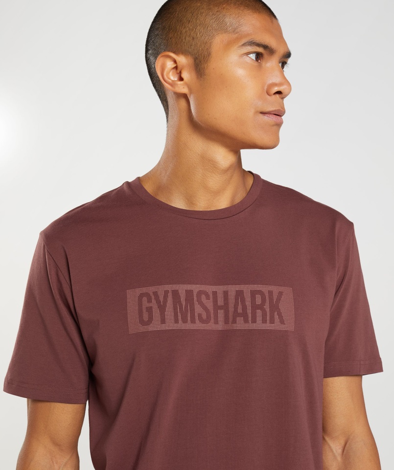 Gymshark Cseresznyebarna Blokk Póló