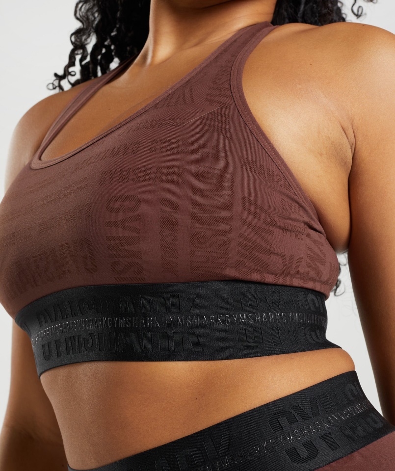 Gymshark Cherry Brown Vision Sportmelltartó