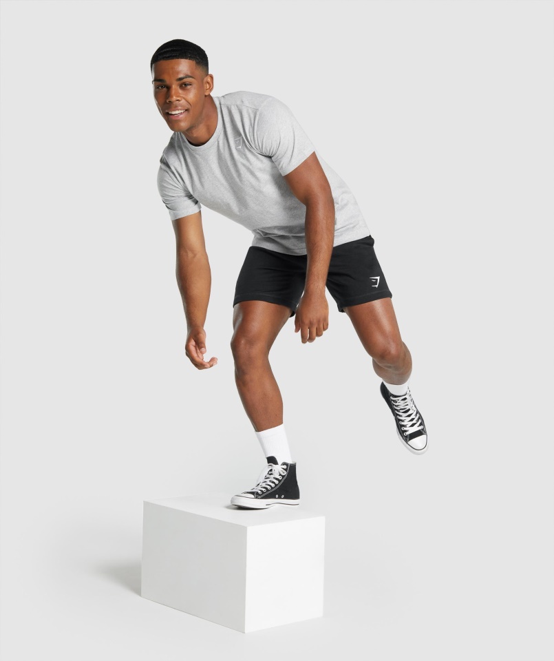 Gymshark Címeres Póló Világosszürke Márga