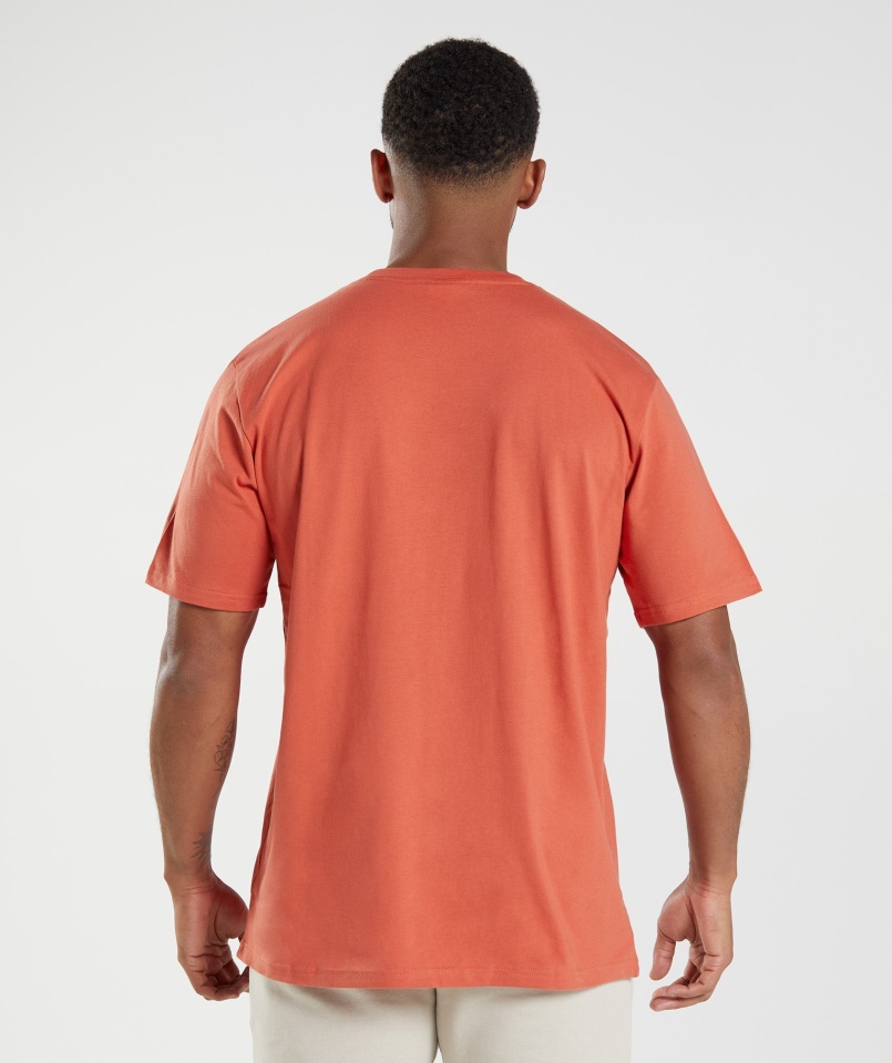 Gymshark Crest Póló Viharvörös