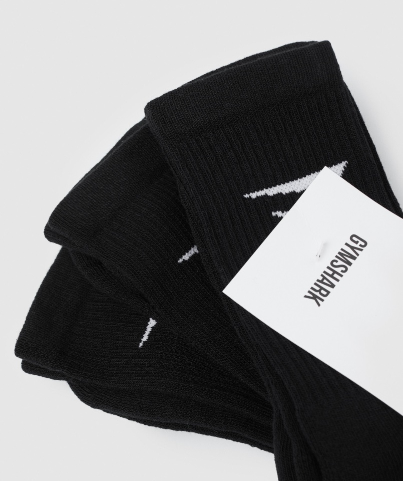 Gymshark Crew Zokni 3db Fekete