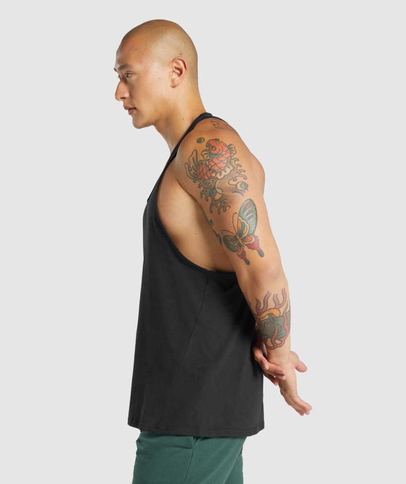 Gymshark Kritikus 2.0 Stringer Fekete