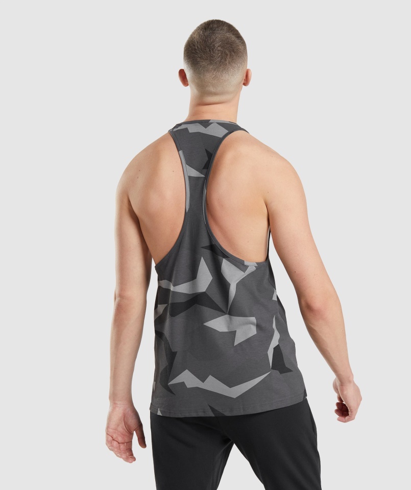 Gymshark Kritikus Stringer Fekete Nyomat