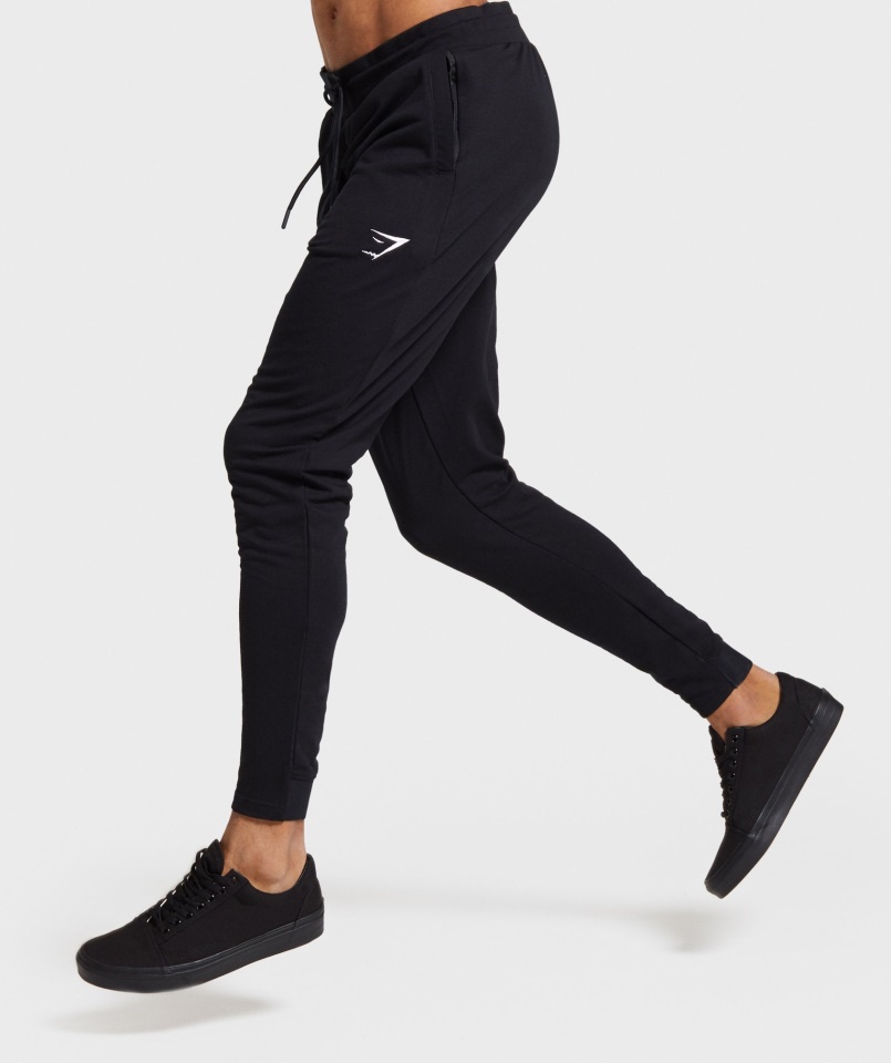 Gymshark Kritikus Cipzáros Joggerek Fekete