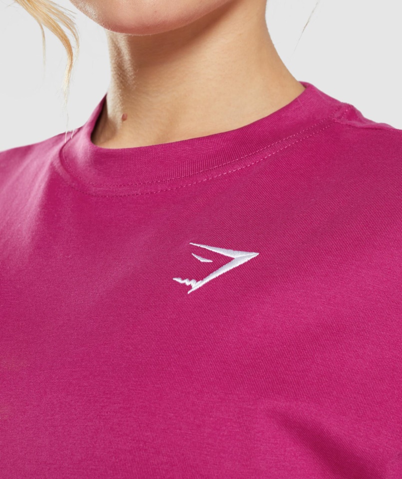 Gymshark Dragon Pink Edzés Túlméretezett Póló