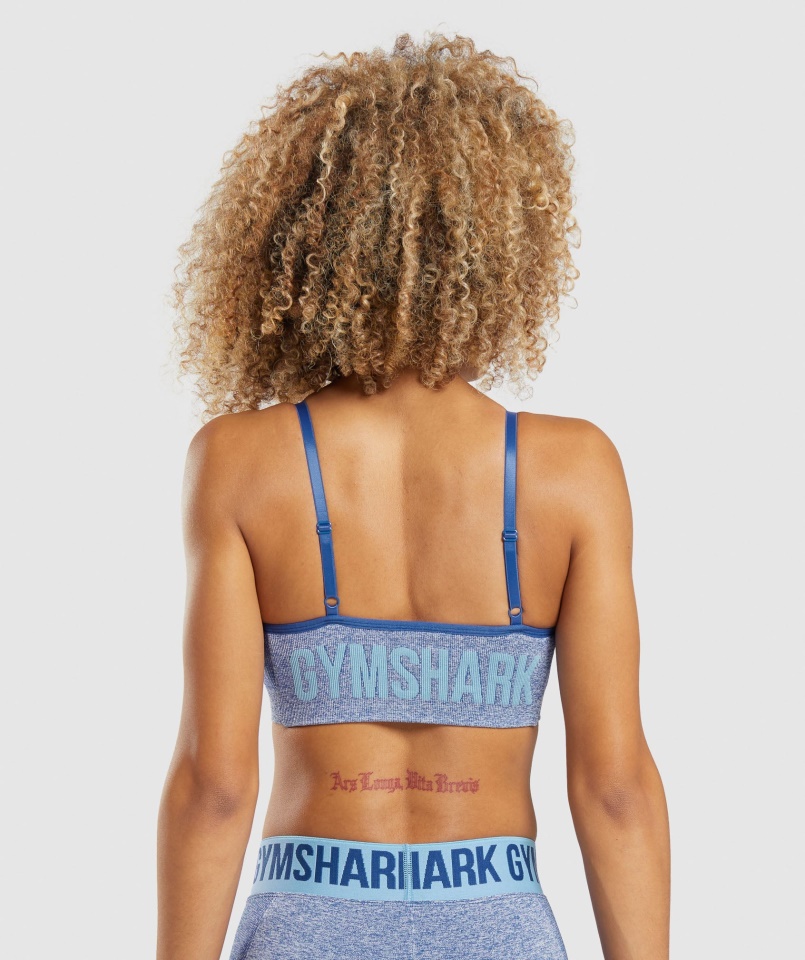 Gymshark Earl Blue Marl Flex Pántos Sportmelltartó