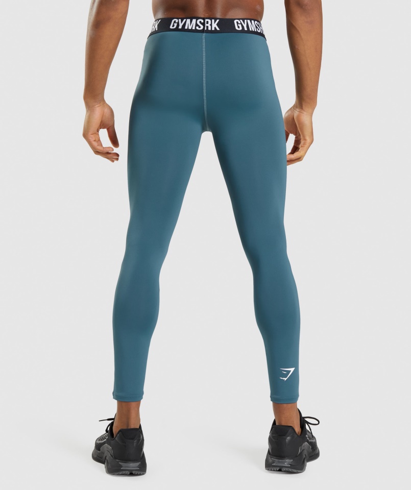 Gymshark Elem Baselayer Leggings Toszkán Kékeszöld