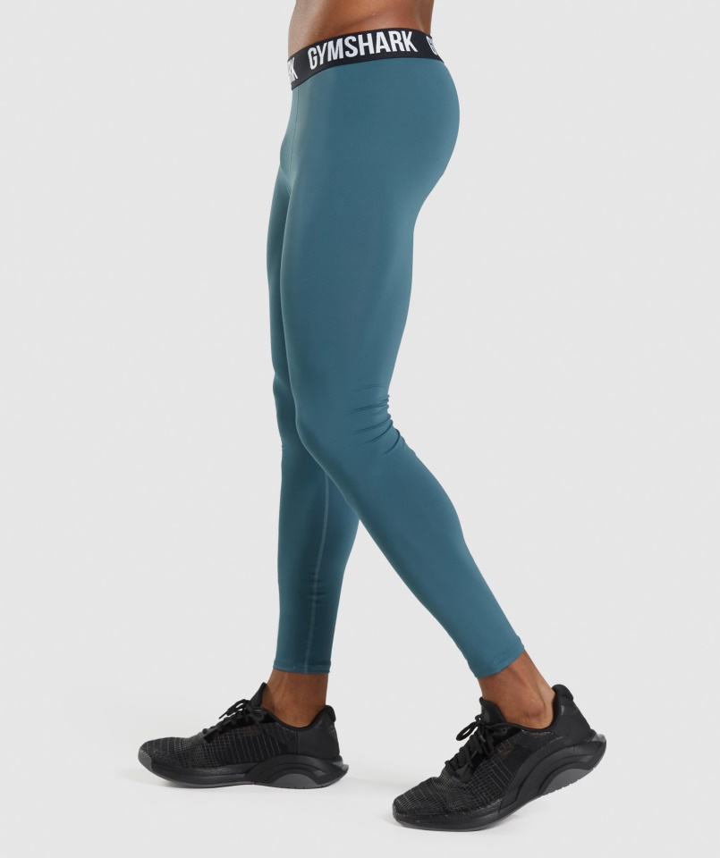 Gymshark Elem Baselayer Leggings Toszkán Kékeszöld