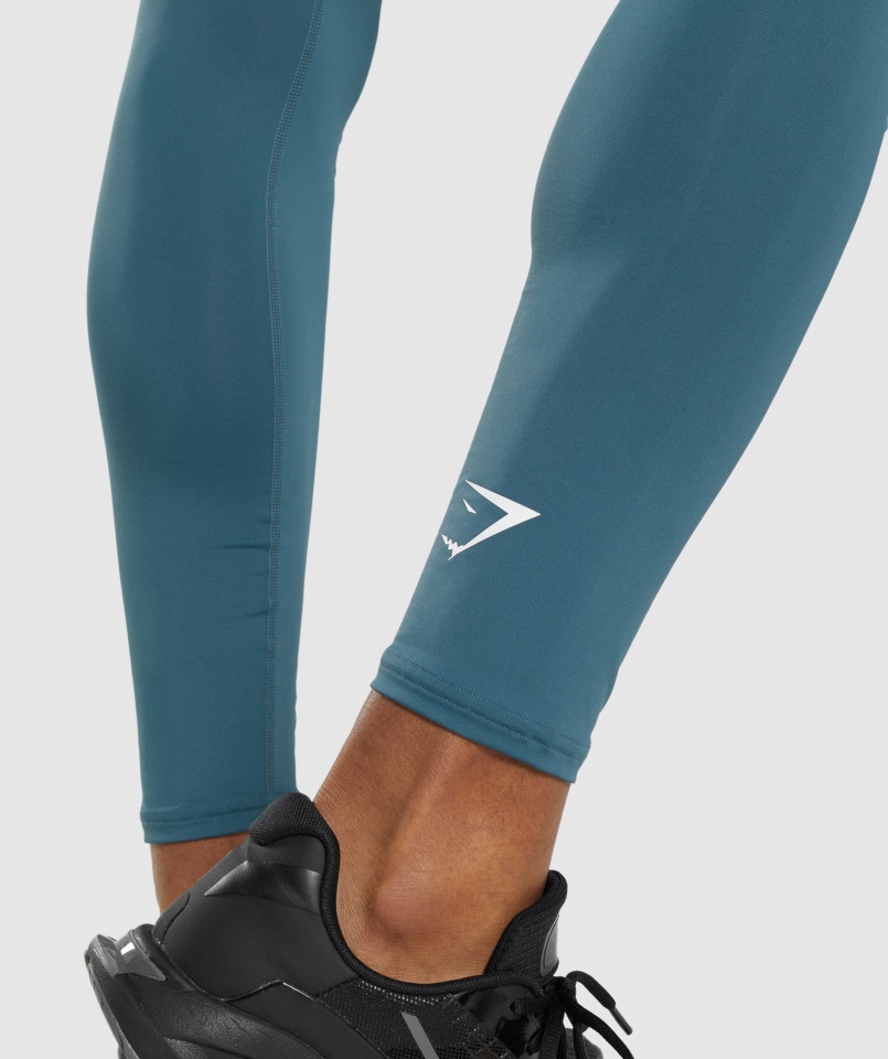 Gymshark Elem Baselayer Leggings Toszkán Kékeszöld