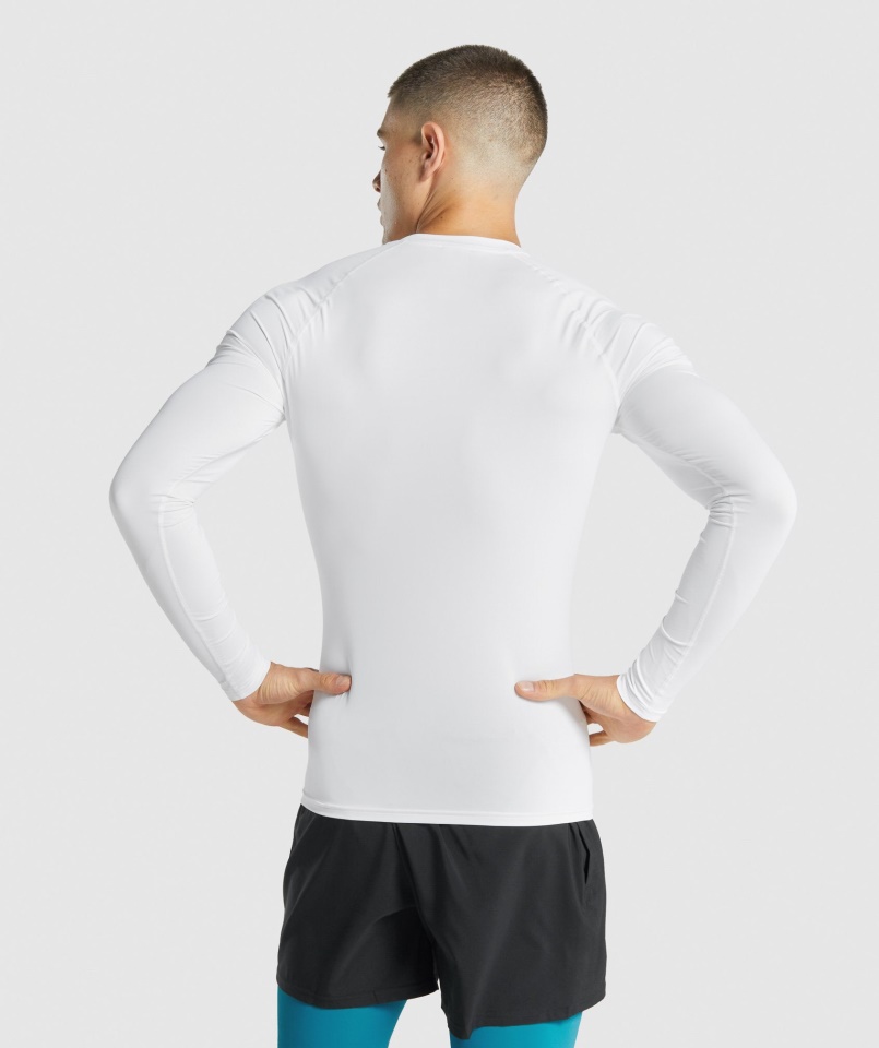 Gymshark Element Baselayer Hosszú Ujjú Póló Fehér