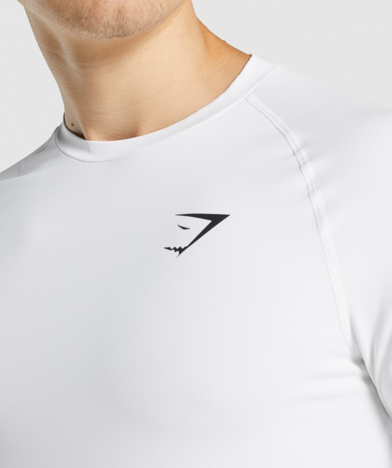 Gymshark Element Baselayer Hosszú Ujjú Póló Fehér