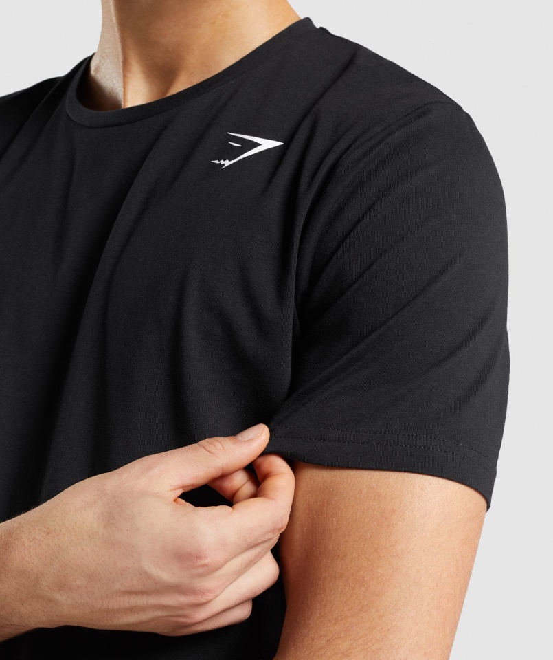Gymshark Essential Póló Fekete