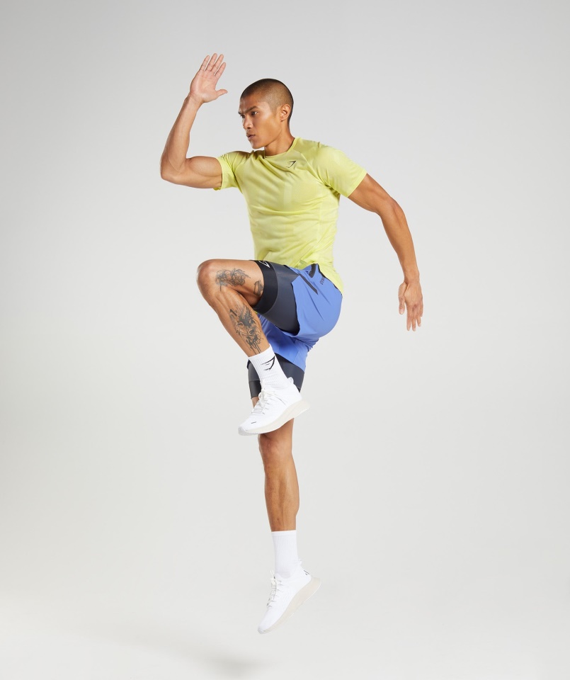 Gymshark Szentjánosbogár Zöld-fehér Csúcsos Póló