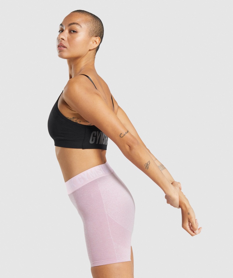 Gymshark Flex Pántos Sportmelltartó Fekete-szén