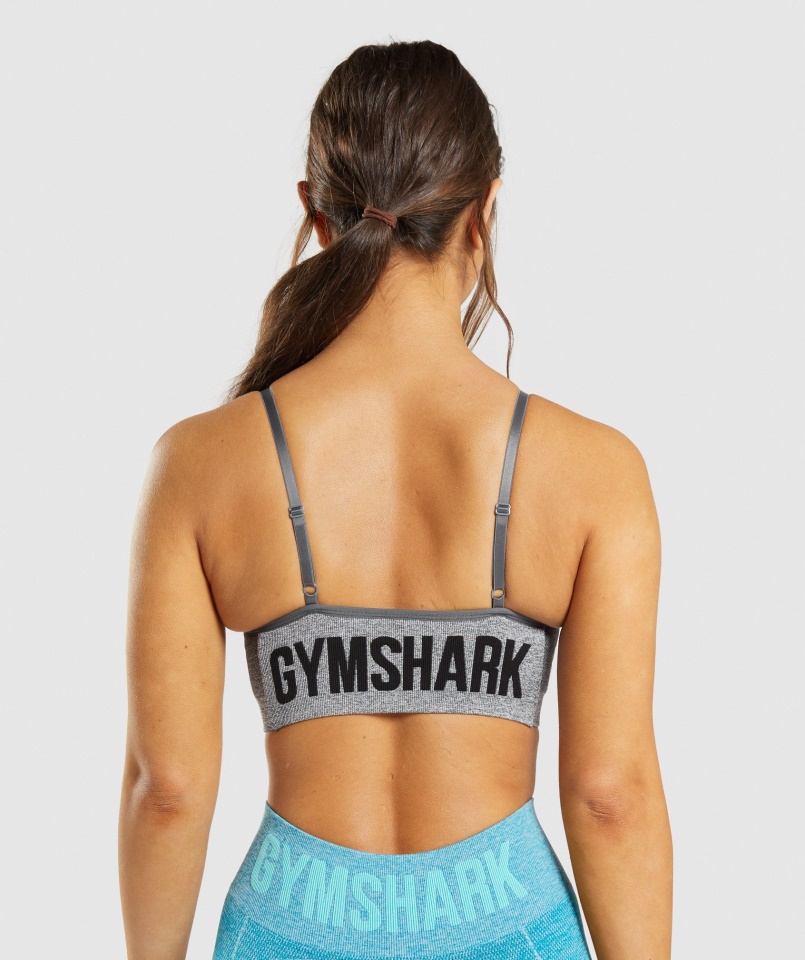 Gymshark Flex Pántos Sportmelltartó Szénszürke Márga