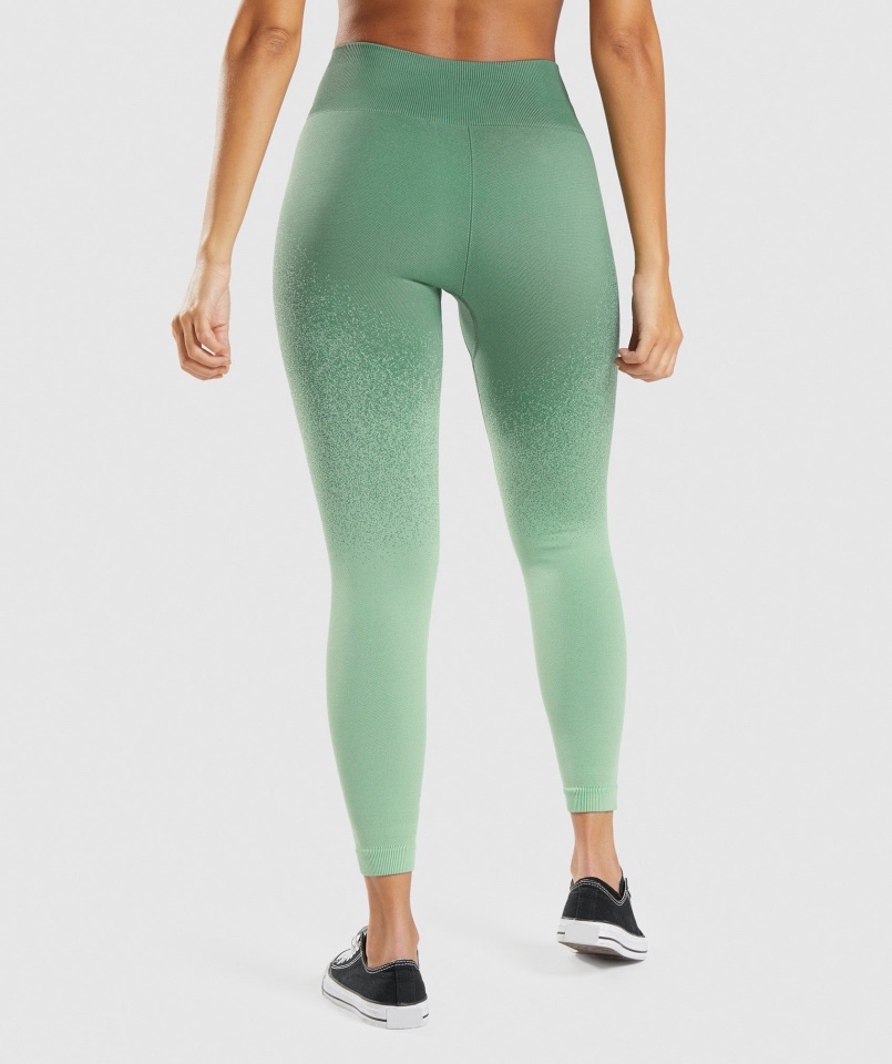 Gymshark Green-light Green Adapt Ombre Varrat Nélküli Leggings