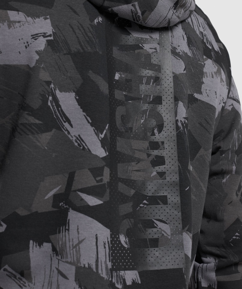 Gymshark Szürke Mintás Merész Kapucnis Pulcsi