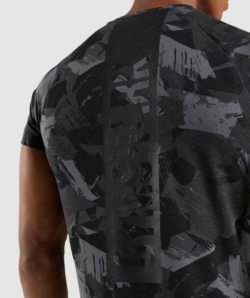 Gymshark Szürke Mintás Merész Póló