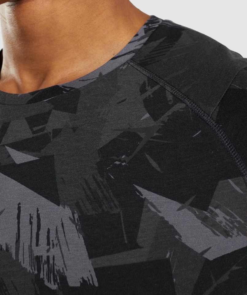 Gymshark Szürke Mintás Merész Póló