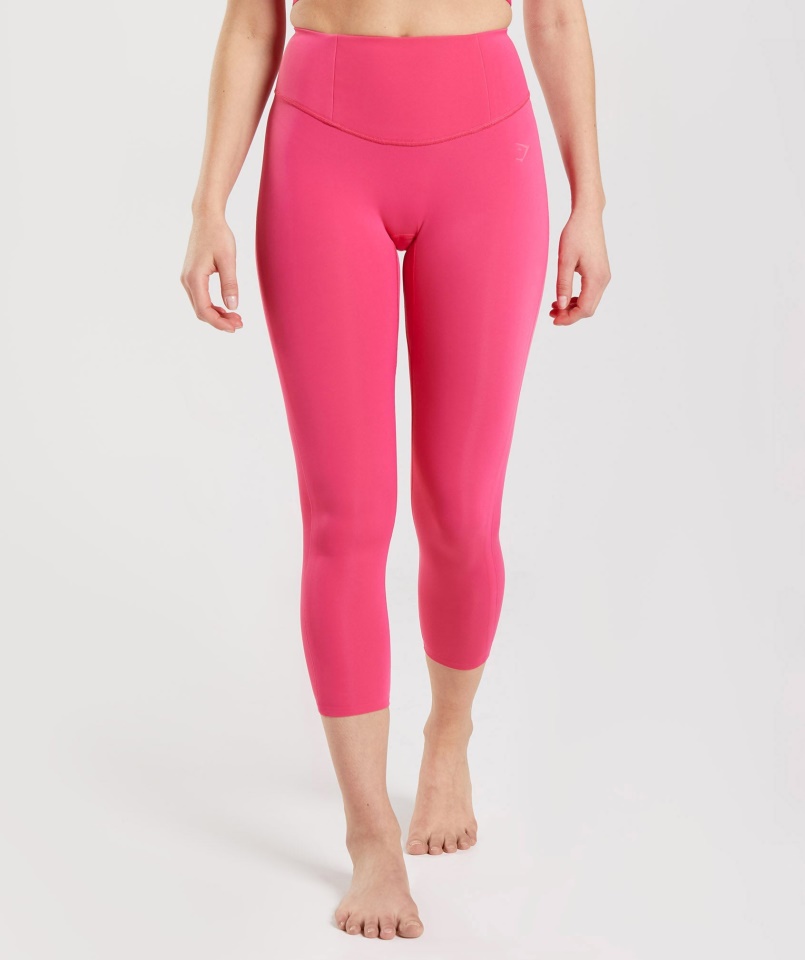 Gymshark Hibiscus Pink Studio 7-8 Leggings