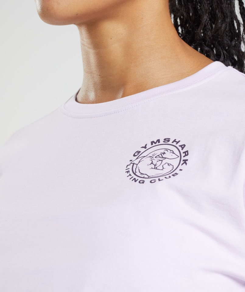 Gymshark Legacy Crop Top Fakult Lila