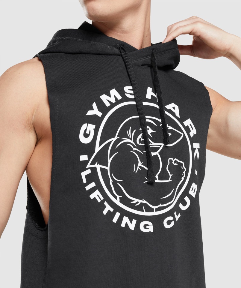 Gymshark Legacy Drop Kar Kapucnis Fekete
