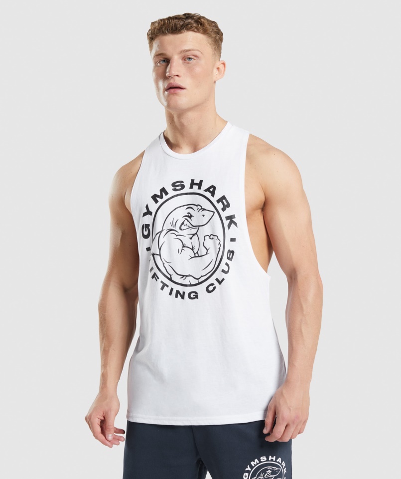 Gymshark Legacy Drop Kar Tank Fehér
