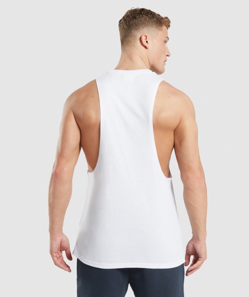 Gymshark Legacy Drop Kar Tank Fehér