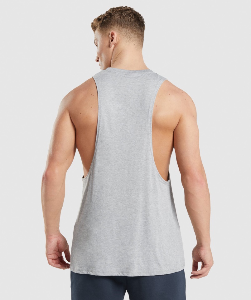 Gymshark Világosszürke Mag Márga Legacy Drop Kar Tank