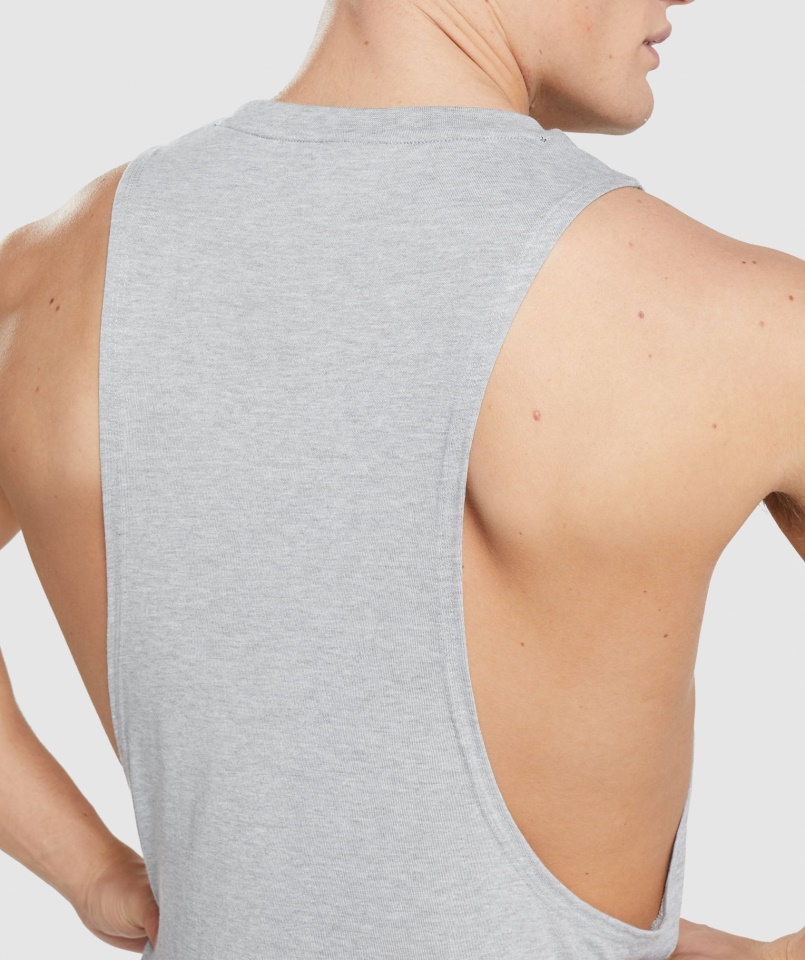 Gymshark Világosszürke Mag Márga Legacy Drop Kar Tank