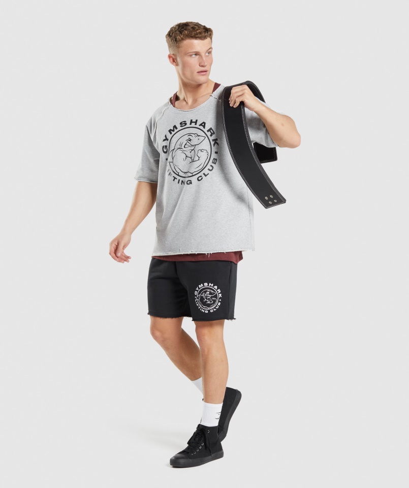 Gymshark Világosszürke Magmárga örökölt Rongyfelső