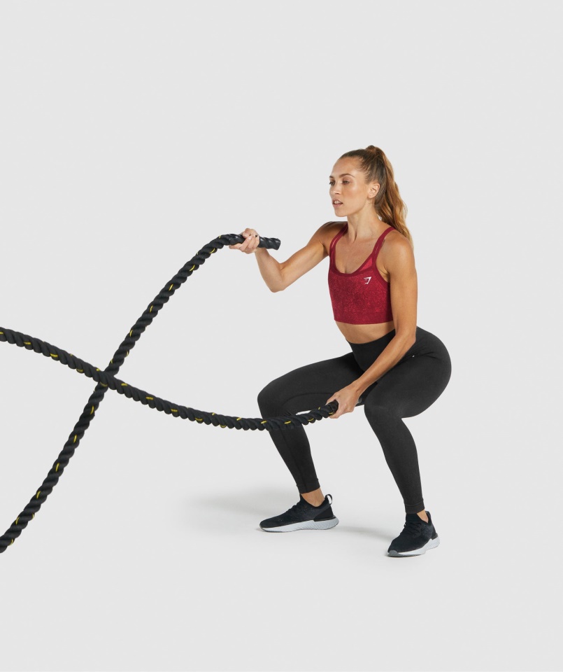 Gymshark ásványi-bordó Adapt Fleck Varrat Nélküli Sportmelltartó