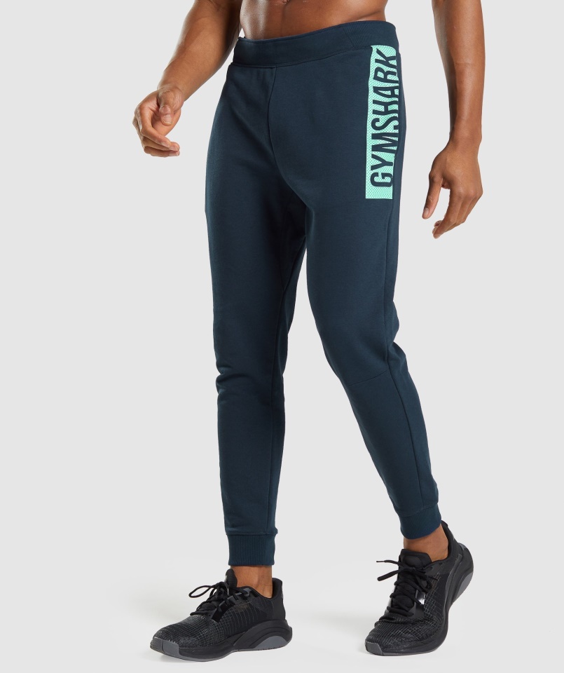 Gymshark Navy Merész Kocogók