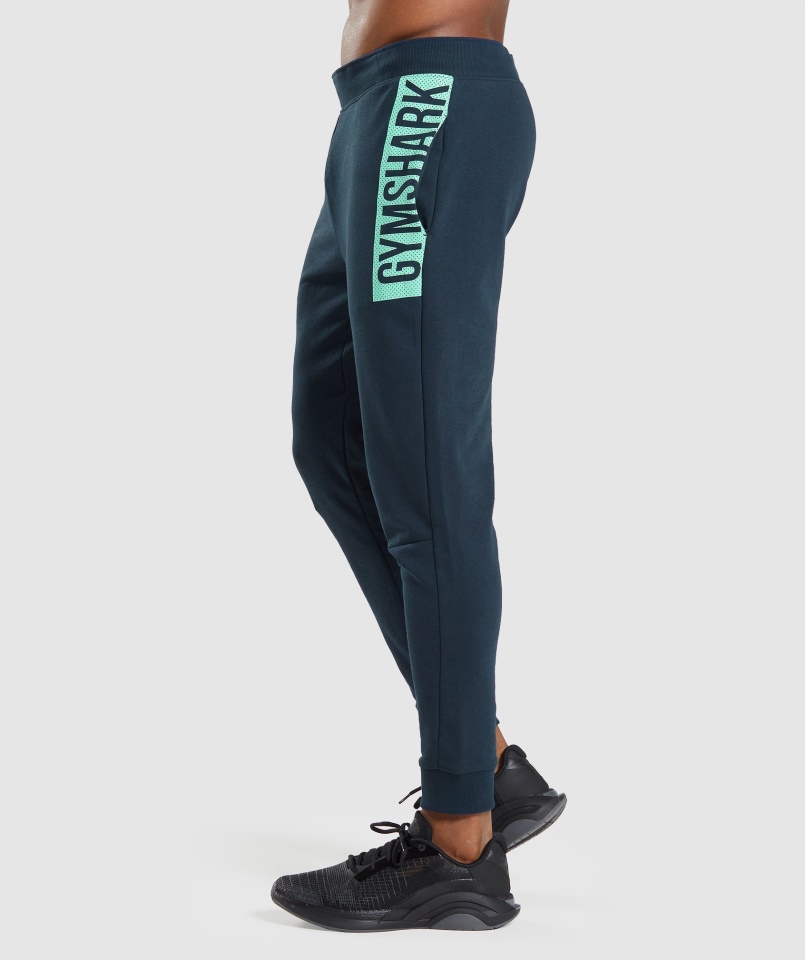 Gymshark Navy Merész Kocogók