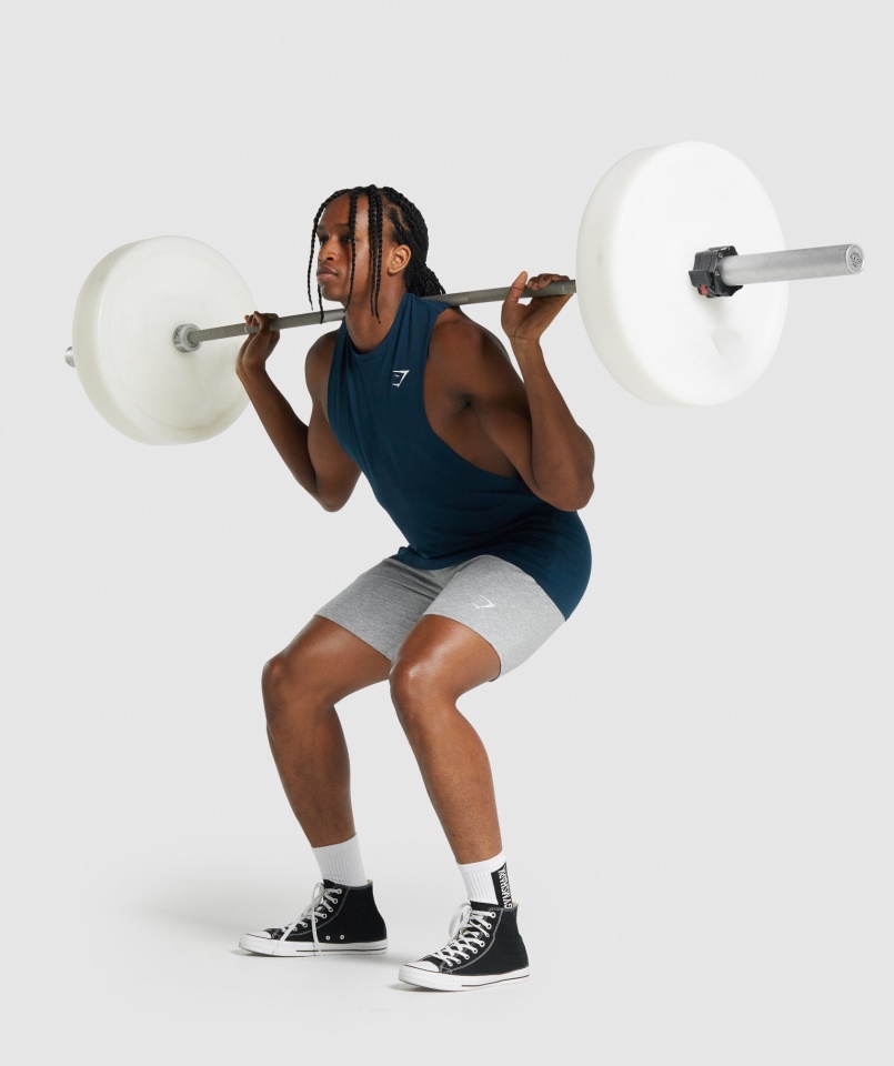 Gymshark Haditengerészet Kritikus 2.0 Ejtőkaros Tank